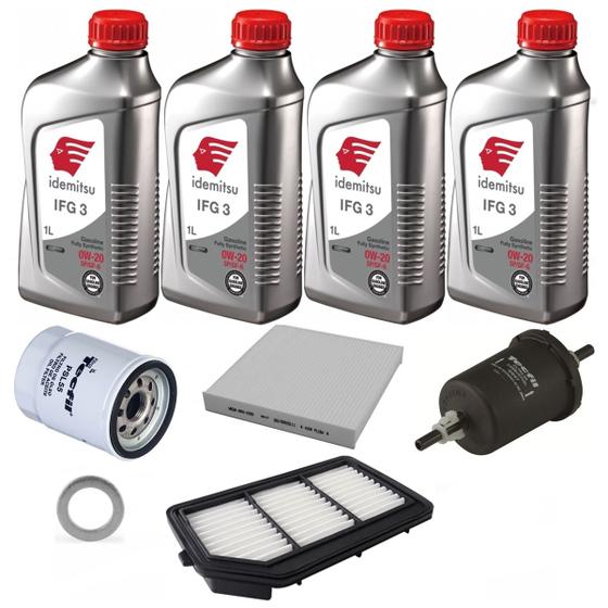 Imagem de Kit Óleo 0w20 Idemitsu  + Filtros Para Honda Wrv 1.5 EX EXL