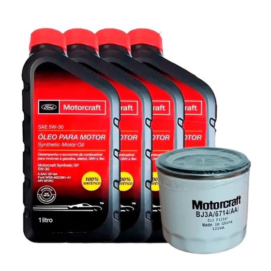 Imagem de Kit Óleo 5W30 Filtro de Óleo Motorcraft Ka/New Fiesta /Focus