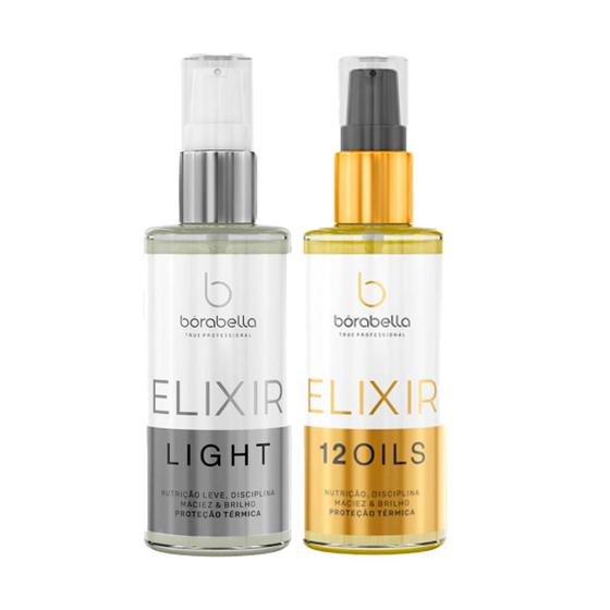 Imagem de Kit Óleo Capilar Elixir Light e Elixir 12 Óleos Bórabella 