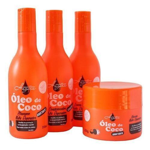 Imagem de Kit Óleo Coco - Shampoo, Máscara, Condicionador E Leave-In