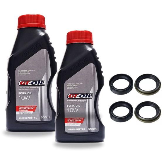 Imagem de Kit Óleo da Bengala Gt Oil Xr 250 Tornado 2001-2008 + Retentores e Guarda Pó