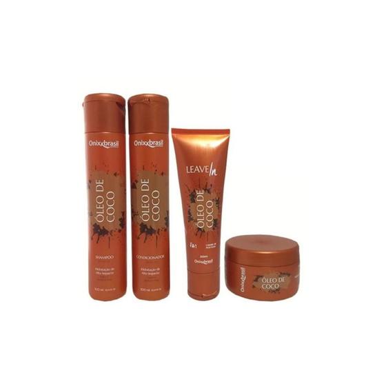 Imagem de Kit Óleo De Coco Shampoo, condicionador, Máscara Onixx Brasil