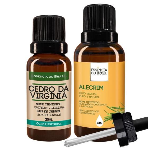 Imagem de Kit Óleo Essen. Cedro Virgínia 20ml + Vegetal Alecrim 30ml