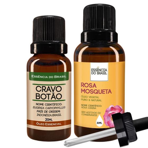 Imagem de Kit Óleo Essen. Cravo Botão 20Ml + Vegetal R. Mosqueta 30Ml