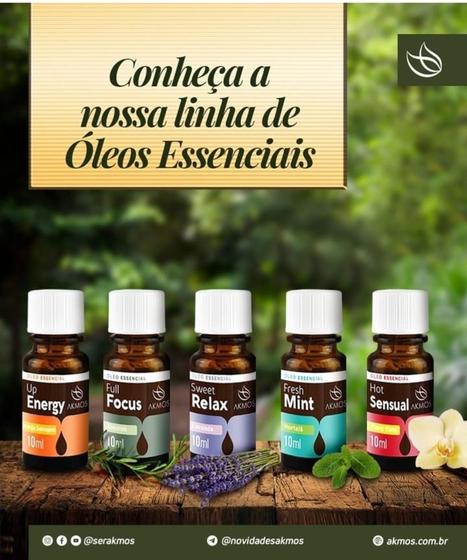 Kit Óleo Essencial com 05 óleos Aromaterapia Akmos Menor preço em Kit Óleo Essencial com 05 óleos Aromaterapia Akmos
