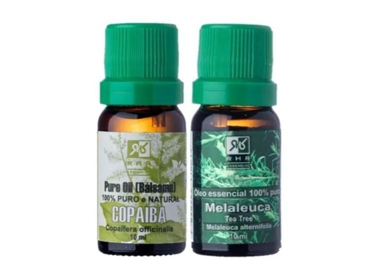 Imagem de Kit Óleo Essencial De Melaleuca E Copaíba 100% Puro - Rhr