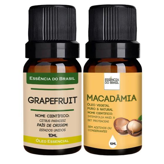 Imagem de Kit Óleo Essencial Grapefruit + Macadâmia - 10ml