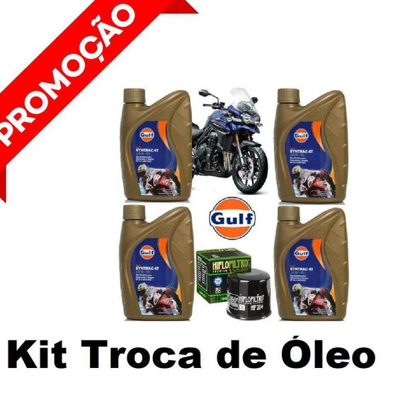 Imagem de Kit Óleo/Filtro Gulf 10W40 100% Sintético Triumph Tiger 1200