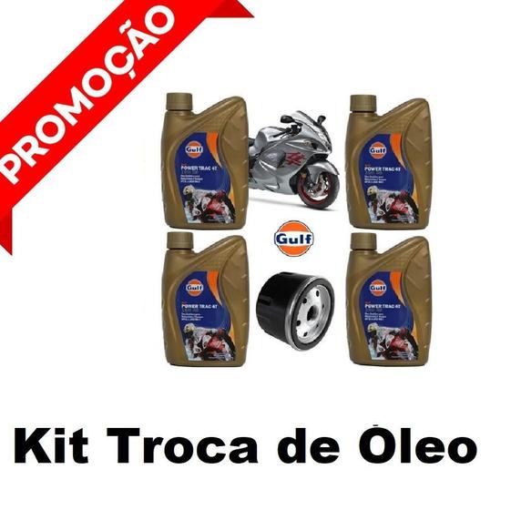 Imagem de Kit Óleo Filtro Gulf 15W50 100% Sintético Suzuki Hayabusa