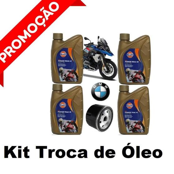 Imagem de Kit Óleo Filtro Hiflo Gulf 15W50 100% Sintético Bmw R1200Gs