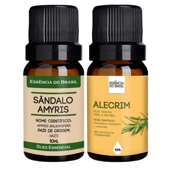 Imagem de Kit Óleo Sândalo Amyris + Alecrim 10ml - Essência Brasil