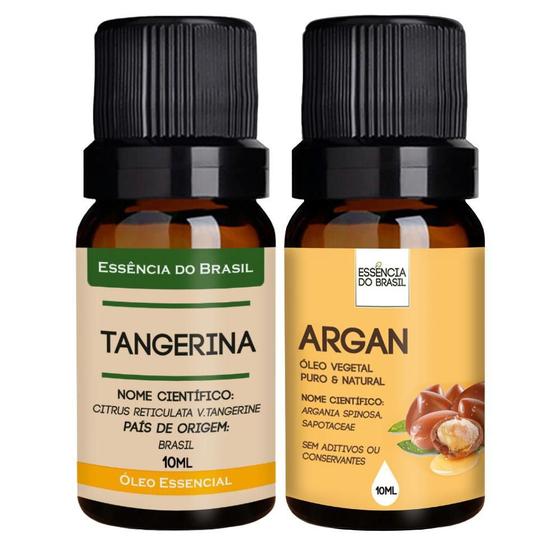 Imagem de Kit Óleo Tangerina + Argan 10ml - Essência Brasil