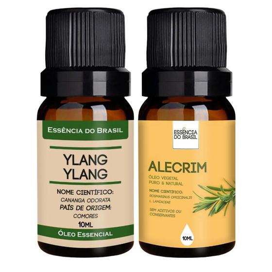 Imagem de Kit Óleo Ylang Ylang + Óleo Alecrim 10ml - Essência Brasil