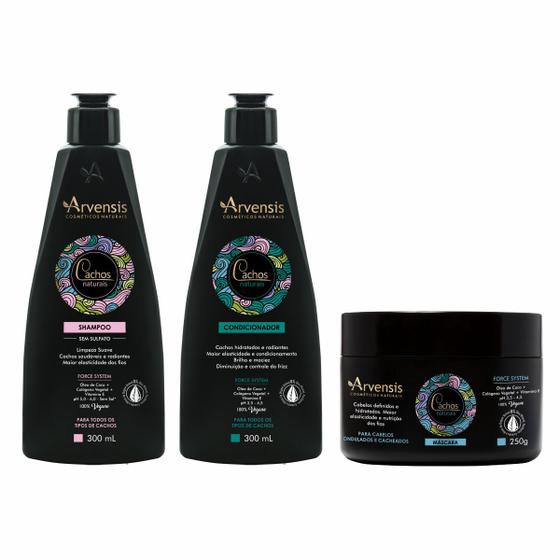 Imagem de Kit Ondulador Arvensis (Shampoo+Cond.+Máscara 250g)