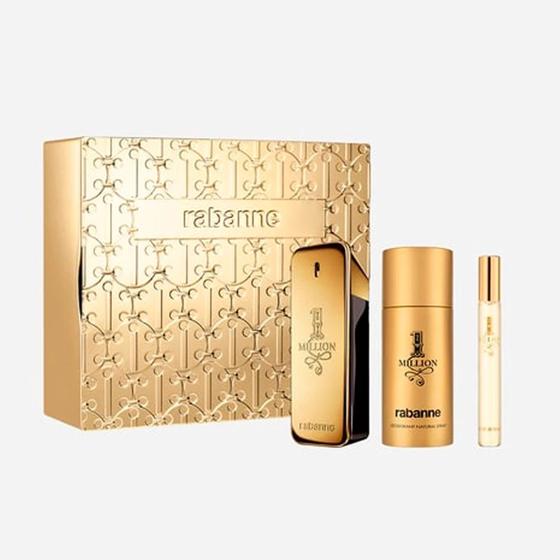 Imagem de Kit Onemilion edt 100ML + desodorante spray 150ML + edt 10ML - Perfume Masculino