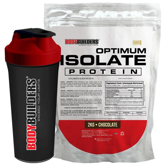 Kit Optimum Isolate Whey Protein 2kg + Coqueteleira - Bodybuilders é ruim? Kit Optimum Isolate Whey Protein 2kg + Coqueteleira - Bodybuilders é boa?