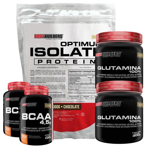 Imagem de Kit Optimum Isolate Whey Protein 900G + 2X Bcaa 100G