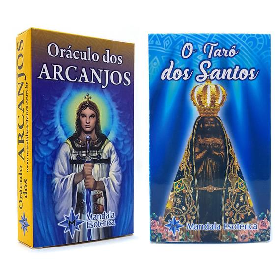 Imagem de Kit Oráculo dos Arcanjos e Baralho de Tarô dos Santos