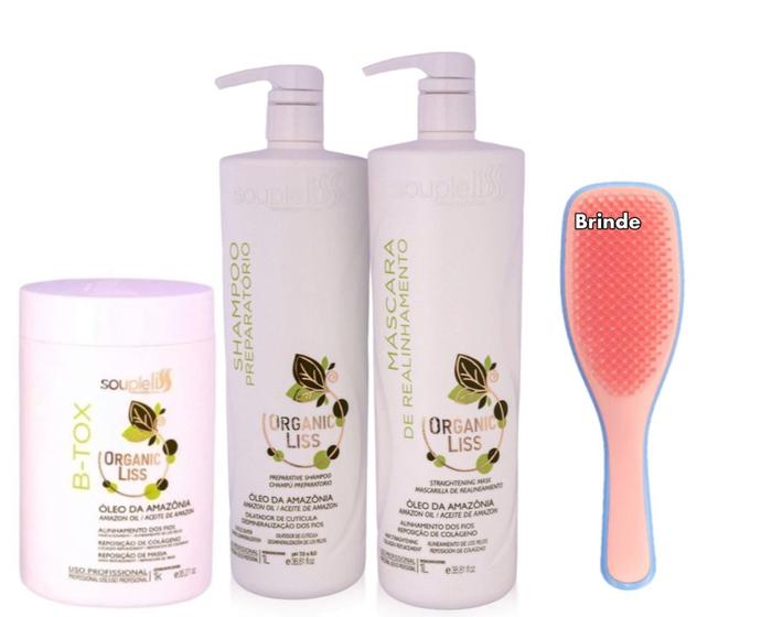 Imagem de Kit Organic Liss e B-tox Organic Soupleliss Professional