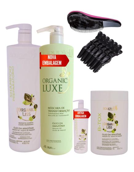 Imagem de Kit organic luxe progressiva e btox souple liss