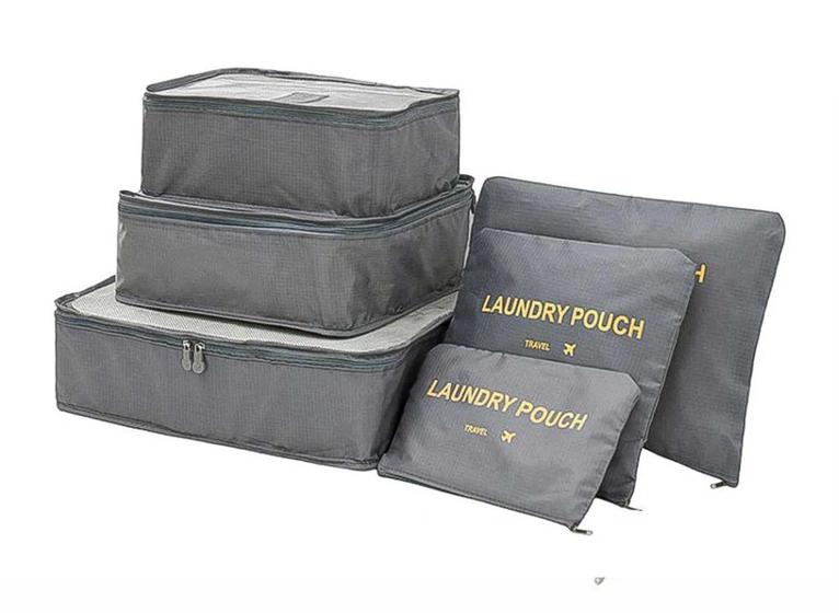 Kit Organizador De Bolsa E Mala De Viagem 6 Peças Menor preço em Kit Organizador De Bolsa E Mala De Viagem 6 Peças