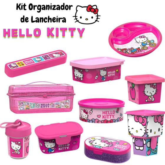 Imagem de Kit Organizador de Lancheira Hello Kitty Original Potte