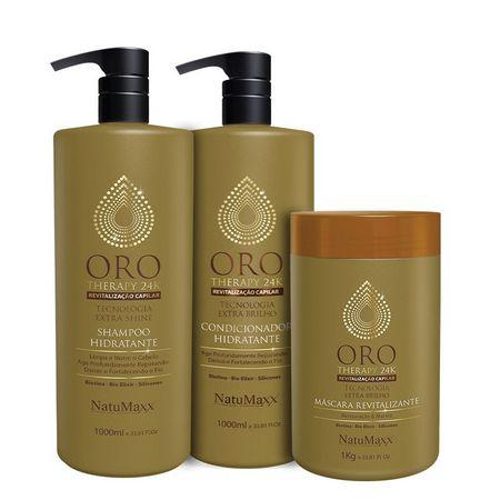 Imagem de Kit oro therapy - shampoo 1lt + condicionador 1lt + máscara 1 kg natumaxx