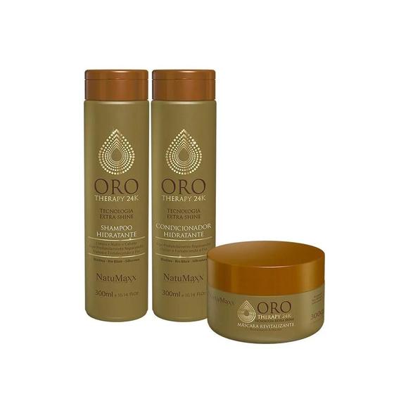 Imagem de Kit Oro Therapy Shampoo + Condicionador + Máscara NatuMaxx