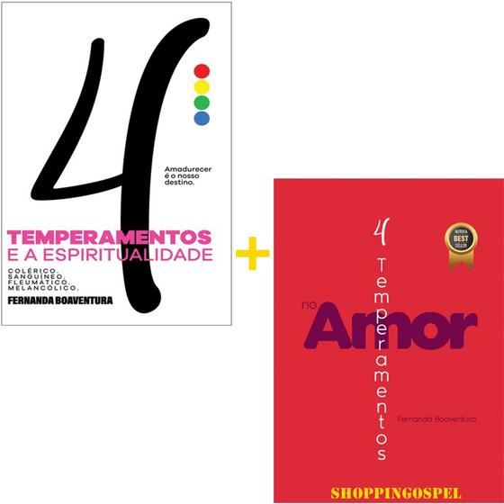 Imagem de Kit Os 4 Temperamentos no Amor + Os 4 Temperamentos e a Espiritualidade Fernanda Boa Ventura