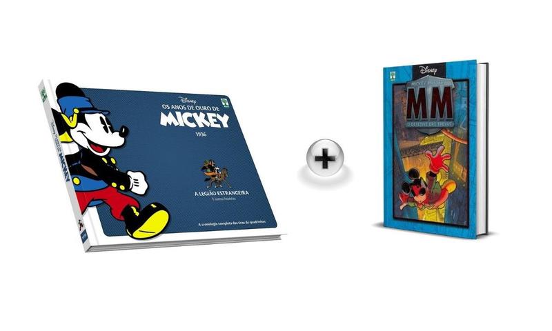 Imagem de Kit Os Anos de Ouro de Mickey A Legião Estrangeira e  Mickey Mistery O Detetive das Trevas  Disney Ed. Colecionador Capa Dura