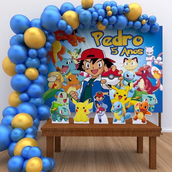 Imagem de Kit Ouro Personalizado Festa Aniversário Pokémon 02-IMPAKTO VISUAL