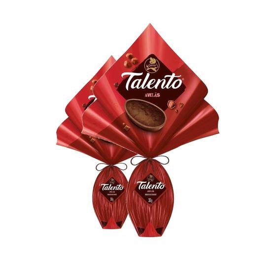 Kit Ovo de Páscoa Chocolate Ao Leite com Avelã 350g 2 UN Garoto Ovo