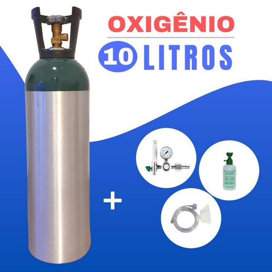 Imagem de Kit Oxigênio Portátil 10 Litros Alumínio (SEM CARGA)