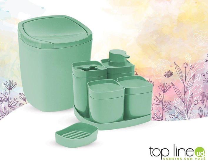 Imagem de Kit p/ Banheiro Harmonia 6 Pcs Verde - Top Line - Top Line UD