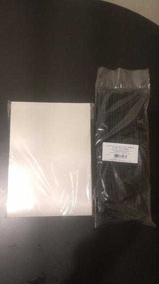 Imagem de Kit p/Encadernação 150 un A4 TRANSPARENTE LINE + PRETO COURO + ESPIRAIS
