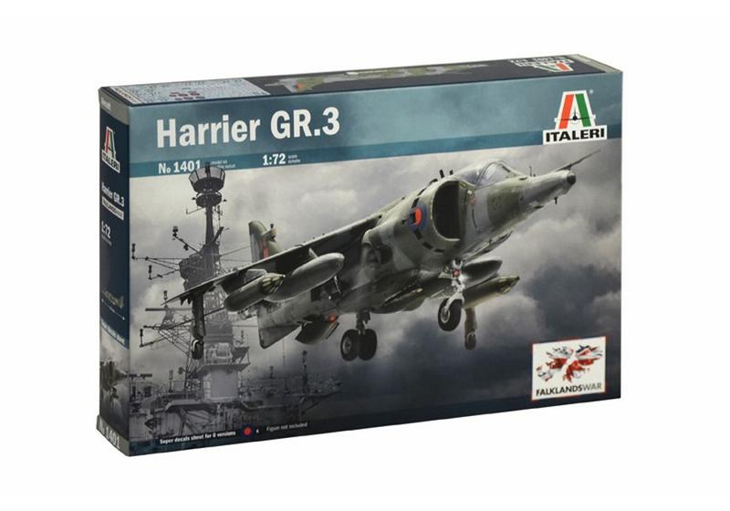 Imagem de Kit P/Montar Harrier Gr.3 Guerra Das Malvinas1/72 Italeri 1401S