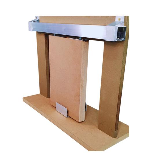 Kit p/ Porta Correr Trilho Alumínio 35x35 1,30m Natural - RDA-4 - KT-708 Menor preço em Kit p/ Porta Correr Trilho Alumínio 35x35 1,30m Natural - RDA-4 - KT-708