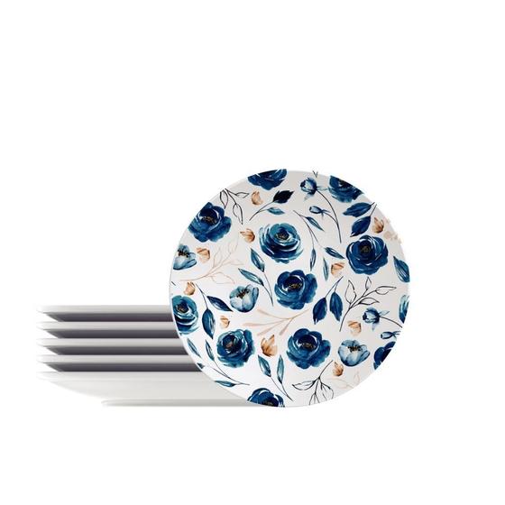 Imagem de Kit p sobremesa 21cm 6pcs ana flor