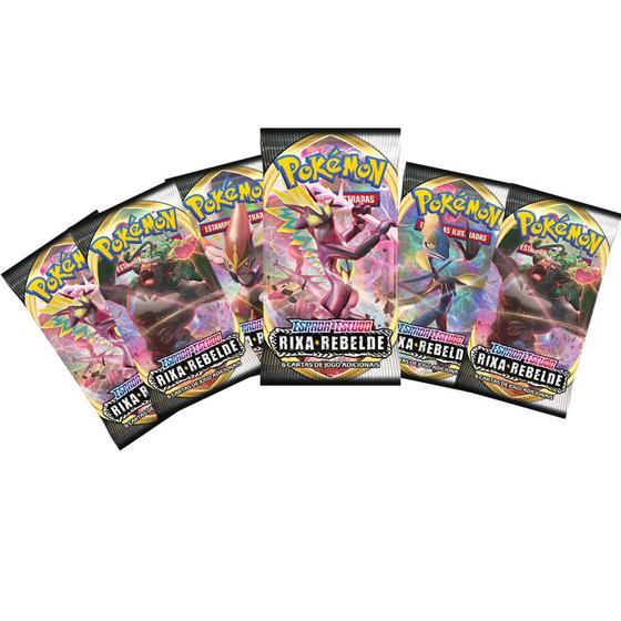 Imagem de Kit Pacote Cartas Pokémon EE2 Booster 6 Pacotes 36 Cartas - Rixa Rebelde