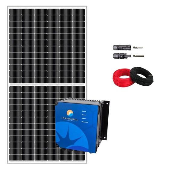 Imagem de Kit Painel 575W + Driver p/ Bomba CA Trifásica 220V até 3cv