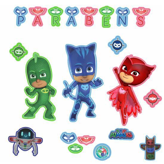 Imagem de Kit Painel Eva Pjmasks C/14 Piffer