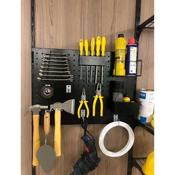 Kit Painel Ferramentas Smart Black Dicarlo Menor preço em Kit Painel Ferramentas Smart Black Dicarlo