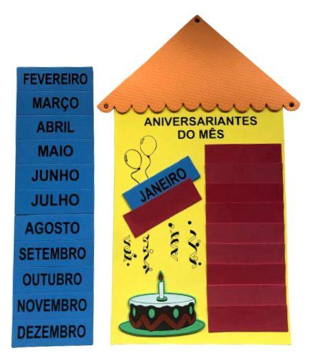 Imagem de Kit Painel Sala De Aula Calendário, Aniversariante Do Mês , Chamada Do Dia, Ajudante E Bem Vindos