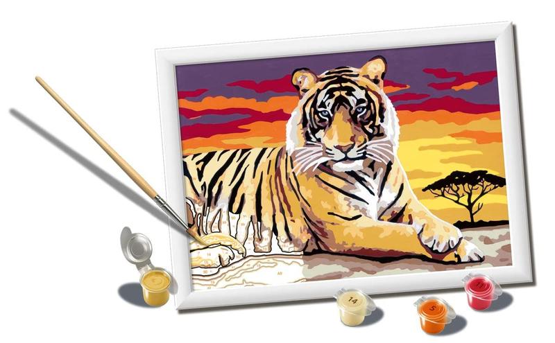 Imagem de Kit Paint by Numbers Ravensburger CreArt Majestic Tiger