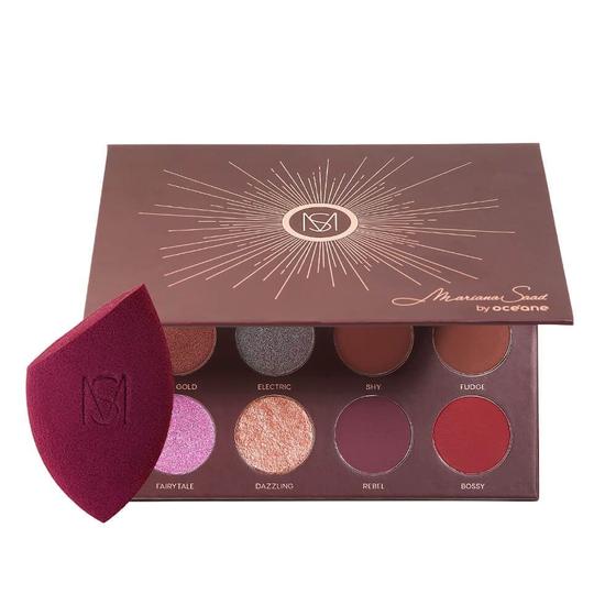 Kit Paleta de Sombras 12 Shades Mariana Saad By Océane + Esponja de Maquiagem Flat Blend (2 Produtos) Menor preço em Kit Paleta de Sombras 12 Shades Mariana Saad By Océane + Esponja de Maquiagem Flat Blend (2 Produtos)