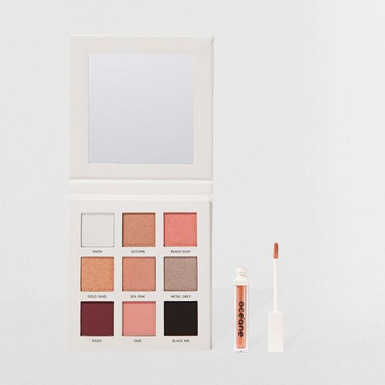 Imagem de Kit Paleta de Sombras Ready + Sombra Líquida Quartzo Océane Limited (2 Produtos)