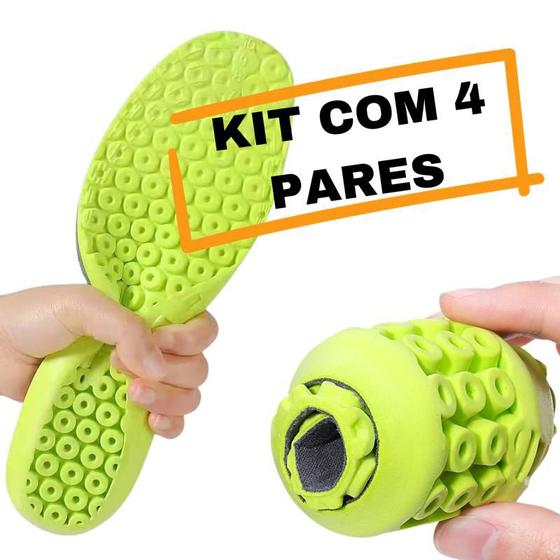 Imagem de Kit Palmilha Para Fascite Plantar Esporão Dor Confortavel