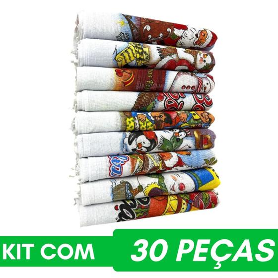 Imagem de KIT Pano De Prato Bainha Estampas Sortidas