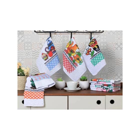 Imagem de Kit Pano de Prato Estampado 45CMX80CM (12 pcs)