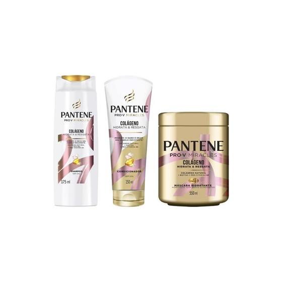 Imagem de Kit Pante Colágeno Sh 175Ml+Cond 150Ml+Másc 550Ml-3 Itens